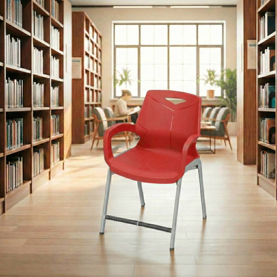 Steel Plastic Baby Green Shell With Plastic Arms Study Chair Model S-198