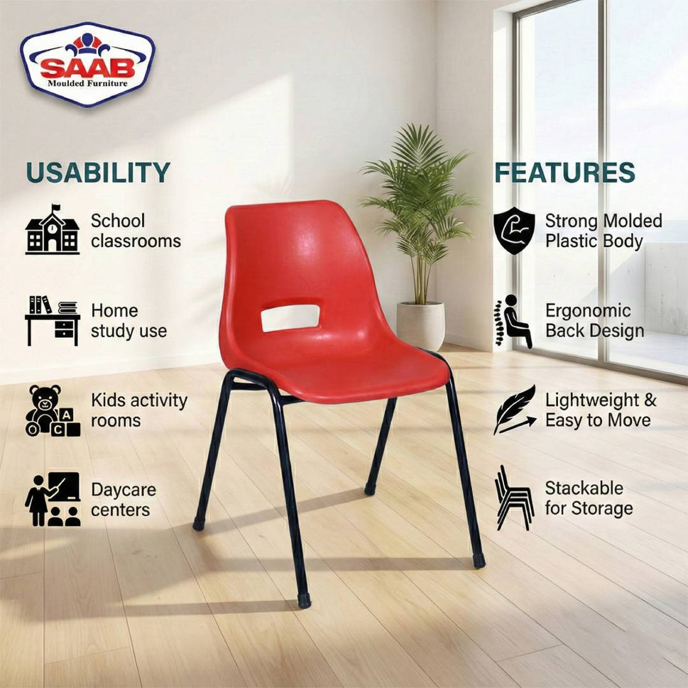 Steel Plastic Baby Holo Chair Model S-200