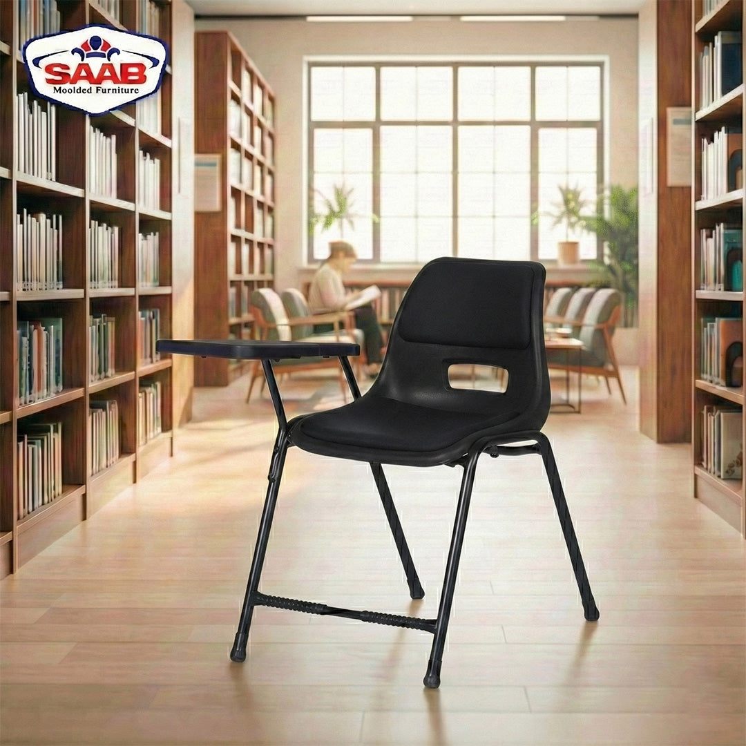 Steel Plastic Holo Study Big Shell Chair With Cushion SAAB S-204-SC