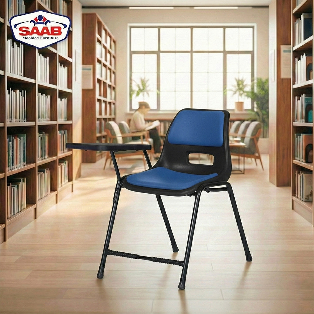 Steel Plastic Holo Study Big Shell Chair With Cushion SAAB S-204-SC