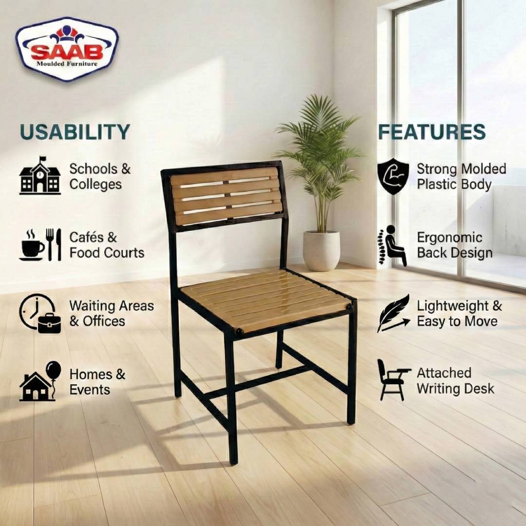 SAAB S-205 Steel Plastic Fancy Strip chair