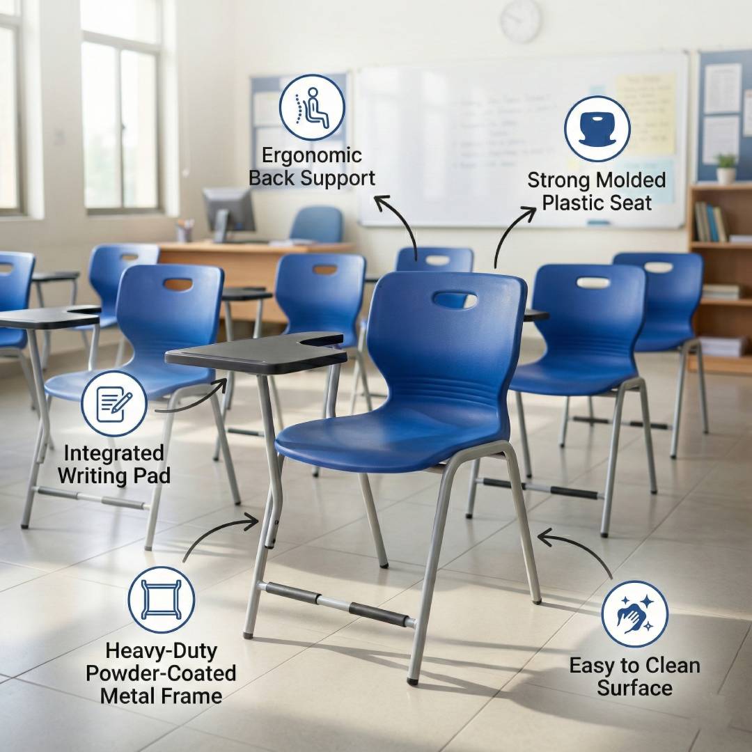 Yellow Label Shell Study Chair S-209-S