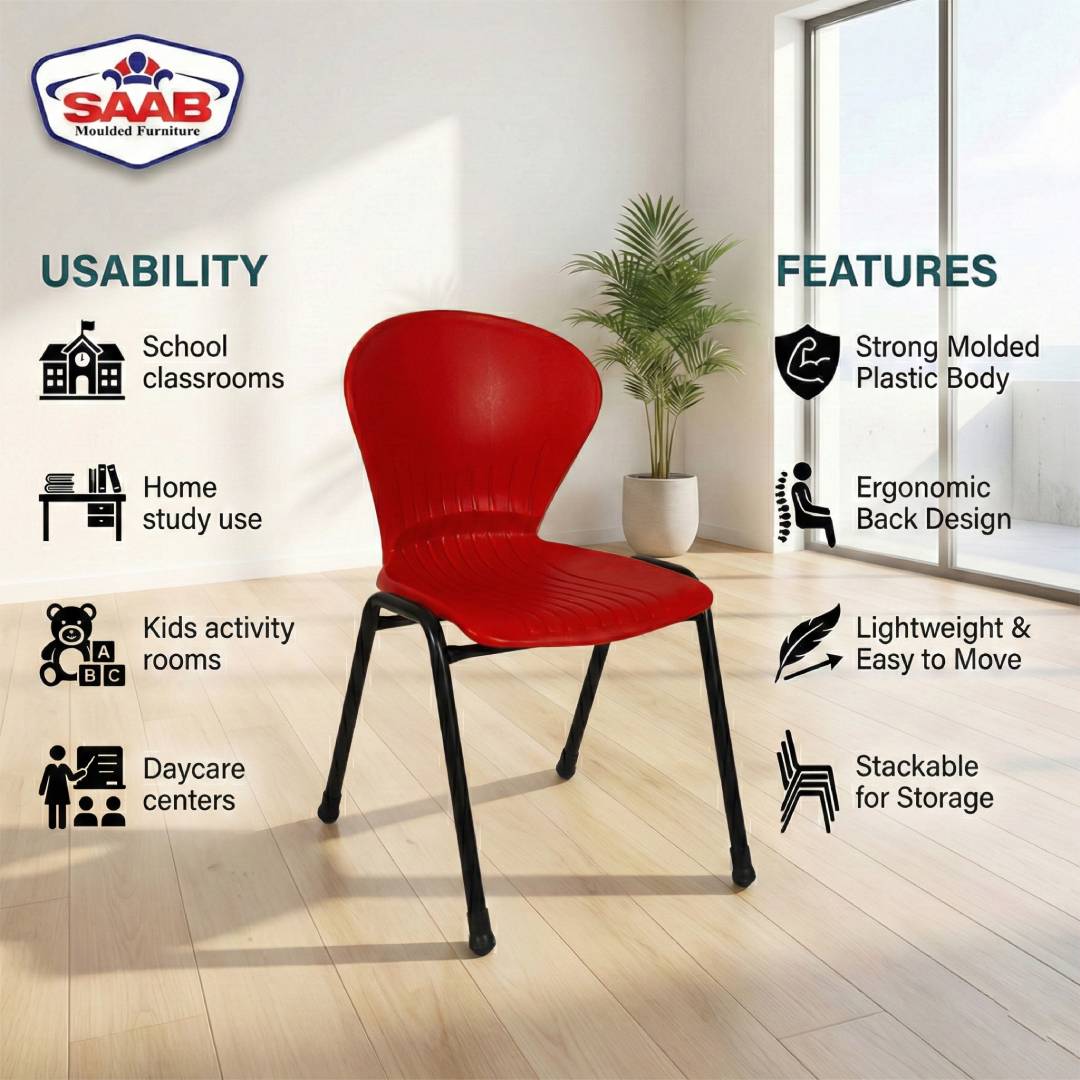 STEEL PLASTIC BABY SMALL PECOCK CHAIR S-210