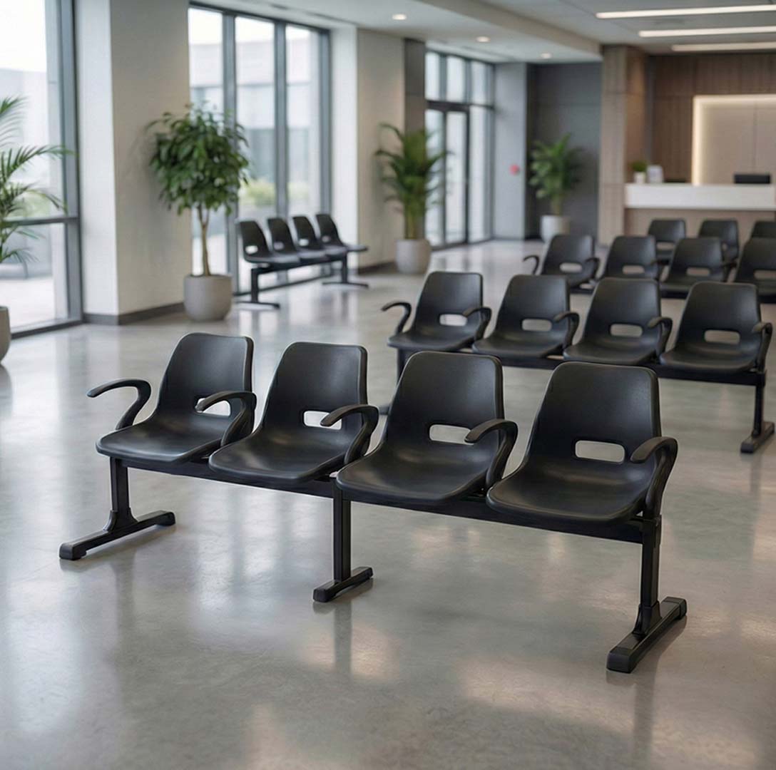 SAAB S-253-HA Holo Big Shell Sofa 4-Seater Double Channel with arms