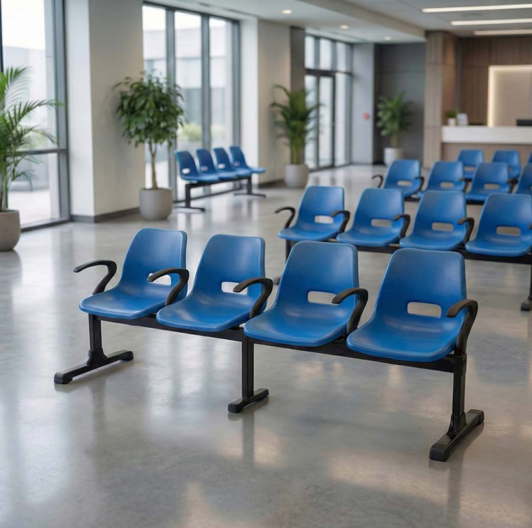 SAAB S-253-HA Holo Big Shell Sofa 4-Seater Double Channel with arms