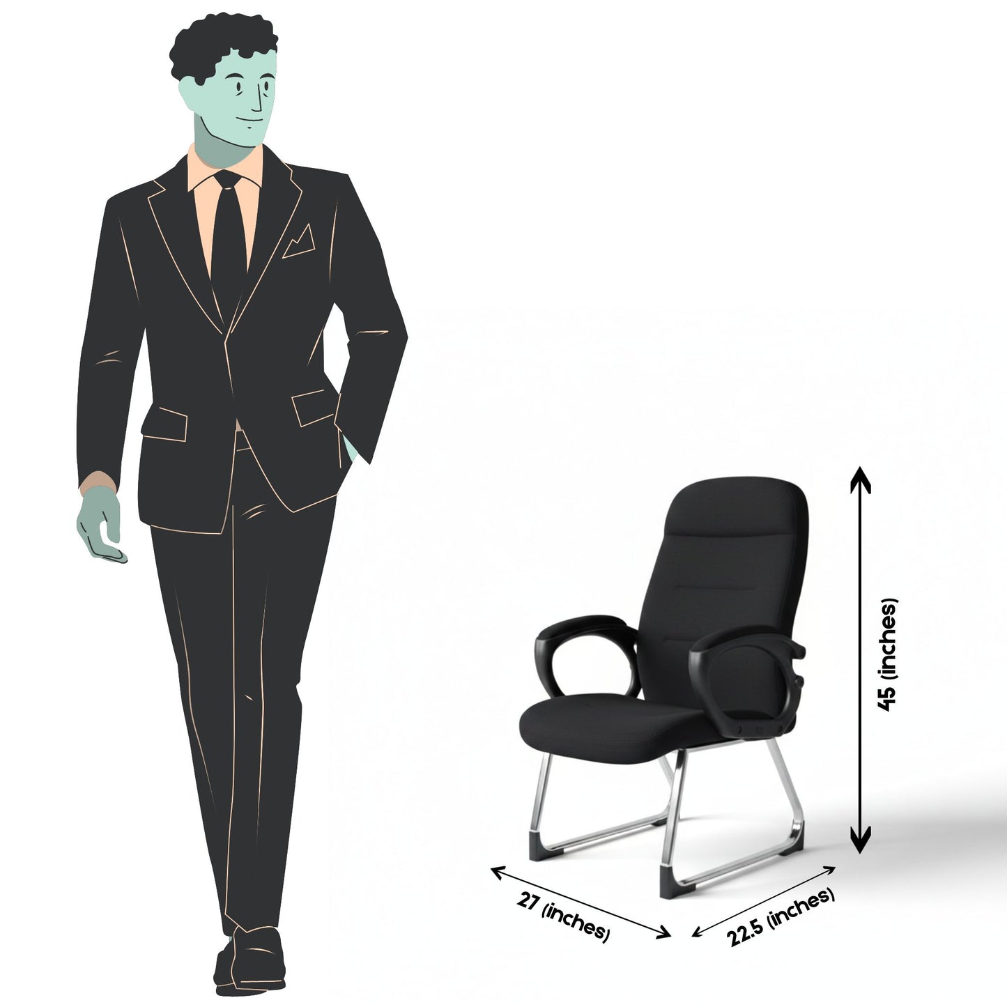 Orion Low Back Office Visitor Chair SAAB S-525-VO