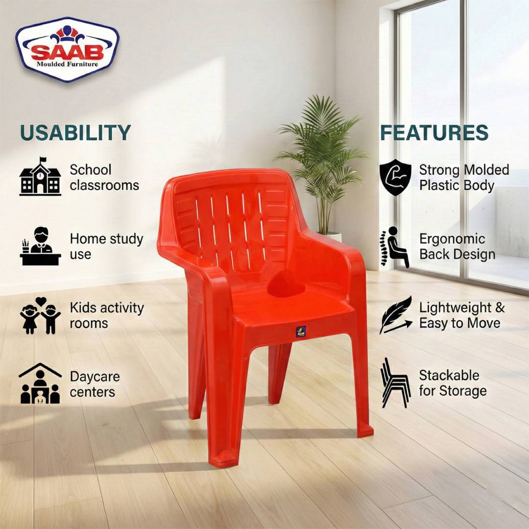 FULL PLASTIC CONICAL BABY CHAIR SAAB SP-094