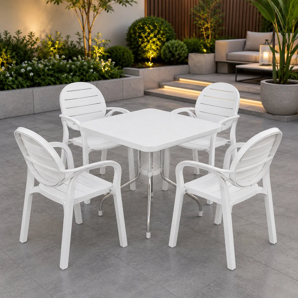 SPECTRUM PATTI CHAIRS SET MODEL SP-675 CHAIRS AND TABLE