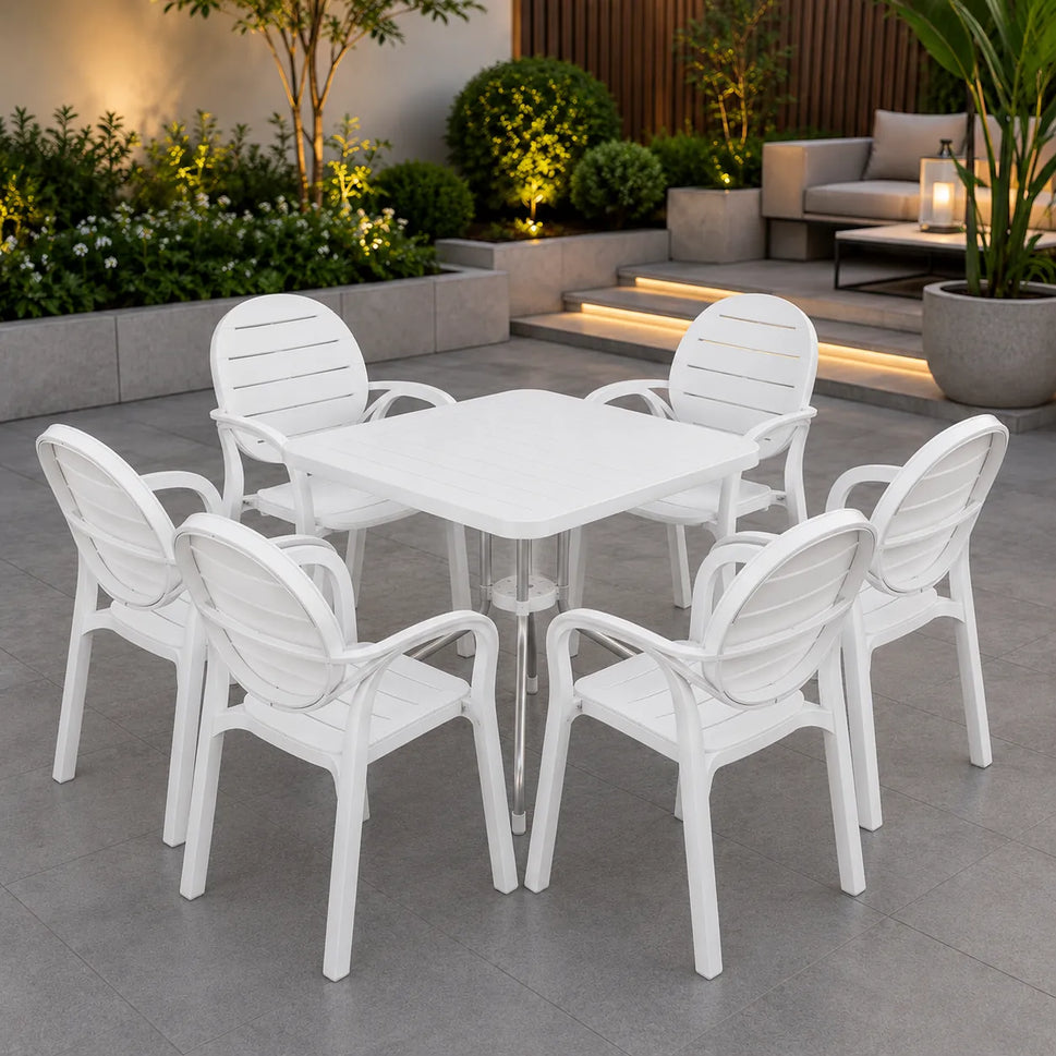 SPECTRUM PATTI CHAIRS SET MODEL SP-675 CHAIRS AND TABLE